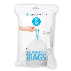 Worki na śmieci Brabantia PerfectFit Bags rozmiar E 20l 40 szt