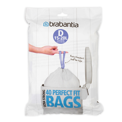 Worki na śmieci Brabantia PerfectFit Bags rozmiar D 15-20l 40 szt