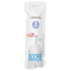 Worki na śmieci Brabantia PerfectFit Bags rozmiar D 15-20l 20 szt