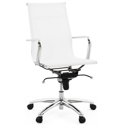 Fotel biurowy Kokoon Design materiał biały