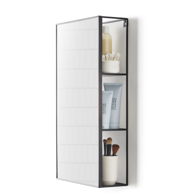 Bathroom shelves and racks