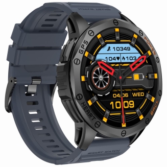 Smartwatch Męski GRAVITY GPS GT24-1 Czarny Pasek Silikonowy + Granatowy Pasek Silikonowy - 10