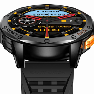 Smartwatch Męski GRAVITY GPS GT24-1 Czarny Pasek Silikonowy + Granatowy Pasek Silikonowy - 7