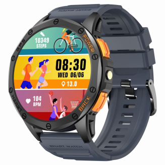 Smartwatch Męski GRAVITY GPS GT24-1 Czarny Pasek Silikonowy + Granatowy Pasek Silikonowy - 4