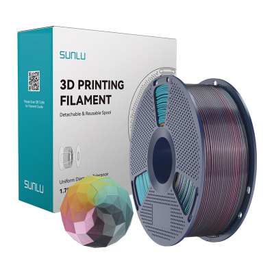  Filament SUNLU PLA+ Silk Forth-Color 1.75mm 1kg (red-yellow-green-black)