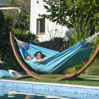 Hamak La Siesta Modesta azure podwójny - 3