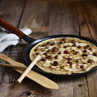 Patelnia do naleśników żeliwna z drewnianym uchwytem Staub 28 cm | JESIENNA PROMOCJA - 5