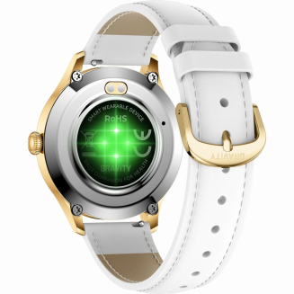 Smartwatch Gravity Biało Złoty 2 Paski GT25-2 PRO - 10