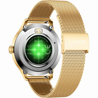 Smartwatch Gravity Biało Złoty 2 Paski GT25-2 PRO - 11