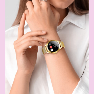 Smartwatch Gravity Biało Złoty 2 Paski GT25-2 PRO - 13
