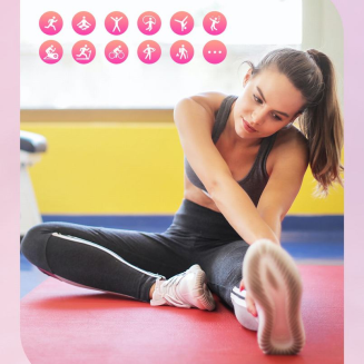 Smartwatch Gravity Biało Złoty 2 Paski GT25-2 PRO - 15