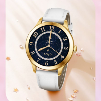 Smartwatch Gravity Biało Złoty 2 Paski GT25-2 PRO - 18