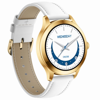 Smartwatch Gravity Biało Złoty 2 Paski GT25-2 PRO - 7