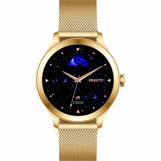 Smartwatch Gravity Biało Złoty 2 Paski GT25-2 PRO - 9