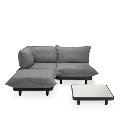 Zestaw mebli ogrodowych Fatboy Paletti Set Medium Rock Grey ze stolikiem | PROMOCJA: POKROWIEC GRATIS!