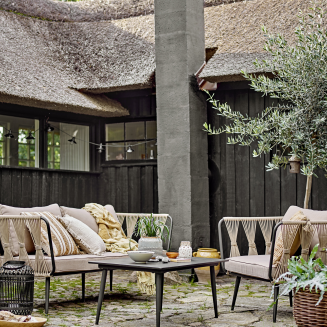 Stolik ogrodowy Bloomingville Pavone Black 90x60 cm - 3