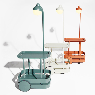 Fatboy Jolly Trolley Dark Sage bar table - 2