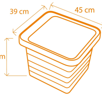 PLASTIA BERBERIS UNO Donica samonawadniająca 45x39 cm jasnoszary - 2