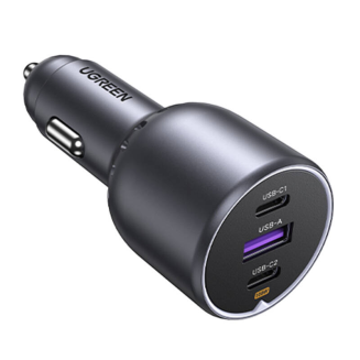  UGREEN EC705 130W Car Charger 2x USB-C+USB (Black) - 2