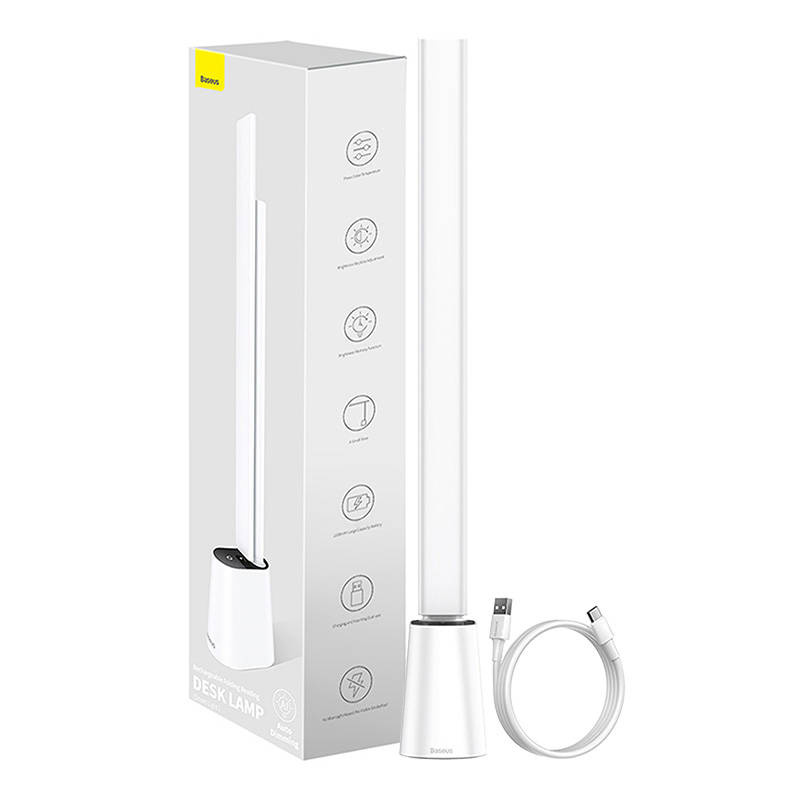  BASEUS Smart Eye Foldable Rechargeable Desk Lamp (White)