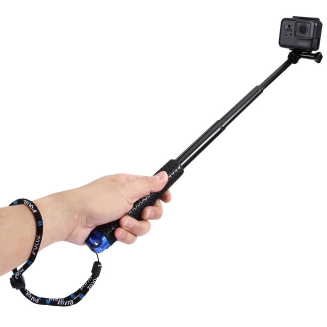 Selfie stick PULUZ do kamer sportowych 19-49cm (czarny) - 4