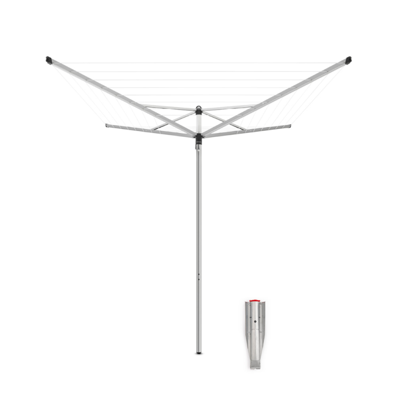 Obrotowa suszarka ogrodowa Brabantia Topspinner 40 m Metallic Grey