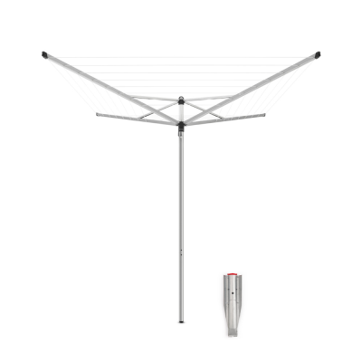 Obrotowa suszarka ogrodowa Brabantia Topspinner 40 m Metallic Grey