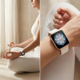 Smartwatch Gravity Różowe Złoto Pasek + Bransoleta GT44-1 - 3