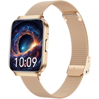 Smartwatch Gravity Różowe Złoto Pasek + Bransoleta GT44-1 - 4