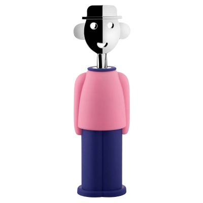 Alessi Alessandro M. corkscrew pink and blue