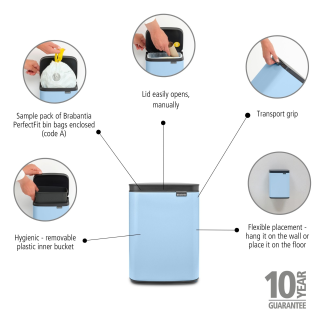 Kosz Brabantia Bo 4l Dreamy Blue - 13