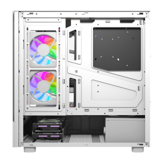  DarkFlash DS950V Computer Case with Display (White) + 6 Fans - 7