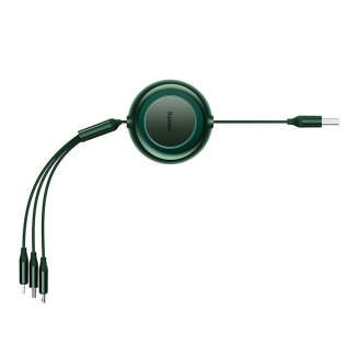 Kabel USB 3w1 Baseus Bright Mirror 2, micro USB / Lightning / USB-C, płaski, 3.5A, 1.1m (zielony) - 3