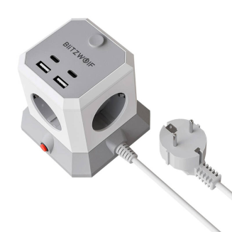Listwa zasilająca BLITZWOLF BW-EC1 4 gniazda (czarna) - 2