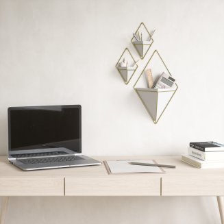 Doniczka ścienna Umbra Trigg White-Brass Large | SZYBKA WYSYŁKA 24H - 10