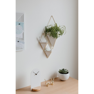 Doniczka ścienna Umbra Trigg White-Brass Large - 13