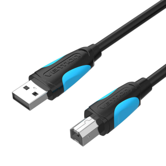 Kabel VENTION VAS-A16-B100 USB-A-USB-B 1m (czarny) - 2