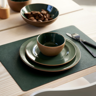 Zestaw 4 podkładek pod talerze Bitz Pine Green&Dark Brown - 5