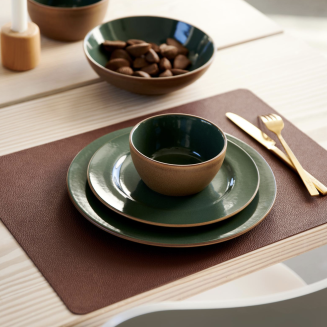 Zestaw 4 podkładek pod talerze Bitz Pine Green&Dark Brown - 3