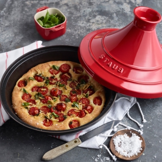 Naczynie do Tagine Staub 28 cm czerwono-czarny - 2