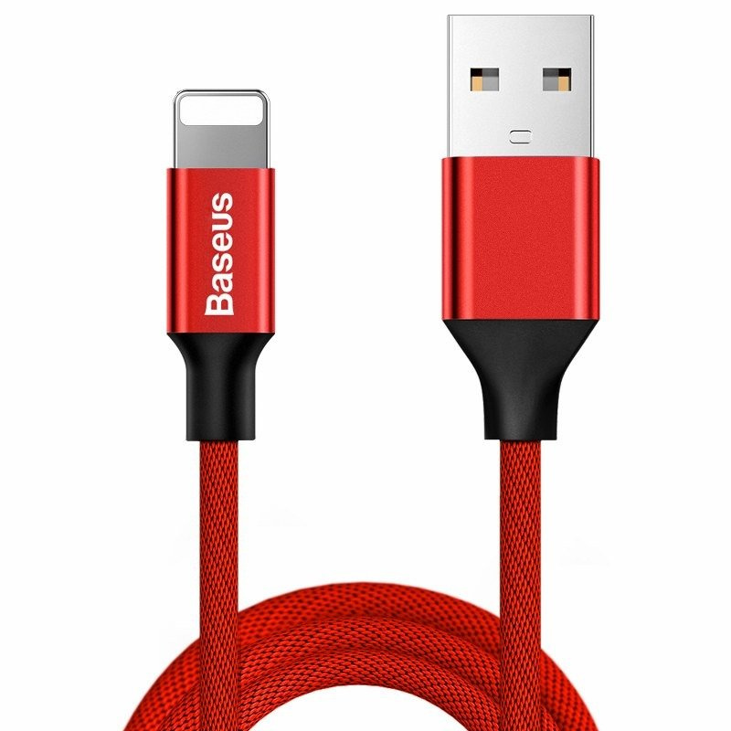 Kabel BASEUS Yiven USB-A-Lightning 1.8m (czerwony)
