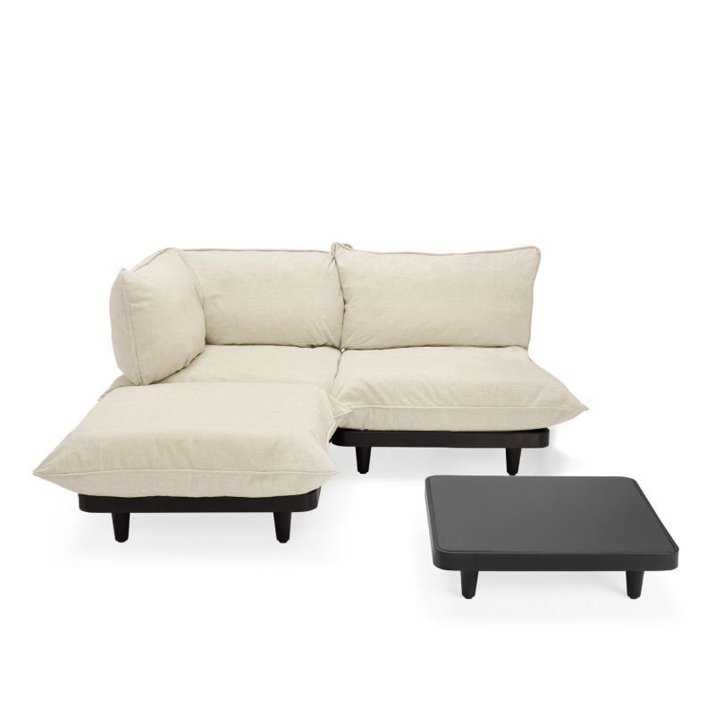 Zestaw mebli ogrodowych Fatboy Paletti Set Medium Sahara ze stolikiem