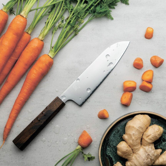 Nóż Santoku Yaxell Hana 16.5 cm - 10