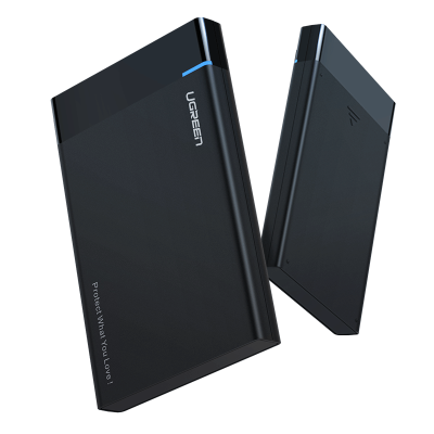Obudowa zewnętrzna dysku HDD/SSD 2,5" UGREEN US221, SATA 3.0, USB-C, 50cm (czarny)