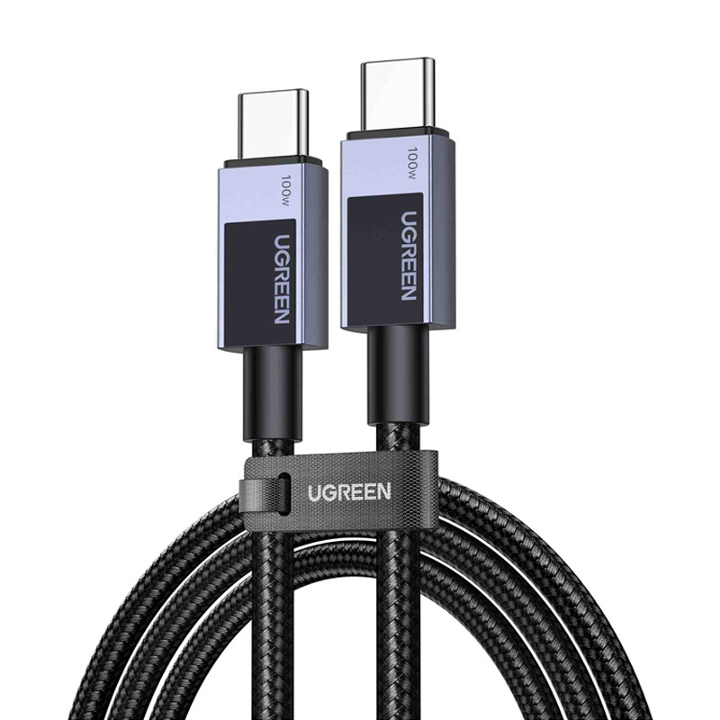  UGREEN L512 USB-C-USB-C Cable 1m 5A (Space Gray)
