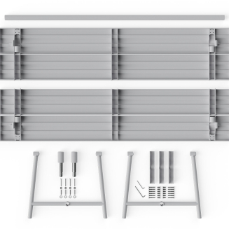 Stół ogrodowy Fatboy Fred's Table Light Grey 220x100x76 cm - 6