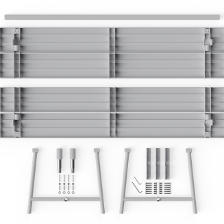 Stół ogrodowy Fatboy Fred's Table Light Grey 220x100x76 cm - 6