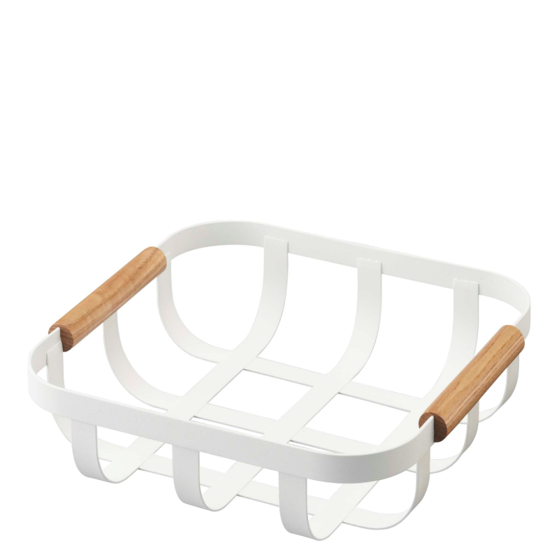  Yamazaki Tosca basket white 24x22 cm