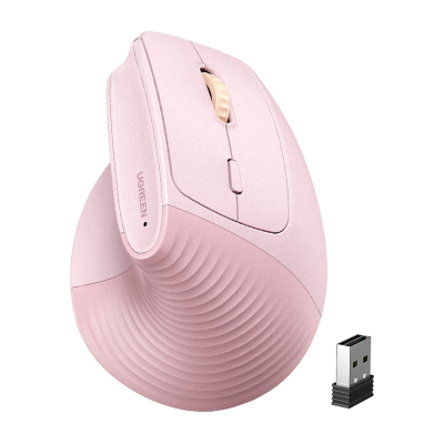  UGREEN M571 2.4GHz+BT Wireless Mouse (Pink)