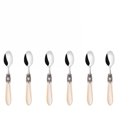 Zestaw 6 łyżeczek do kawy Casa Bugatti Oxford Ivory/Old Silver